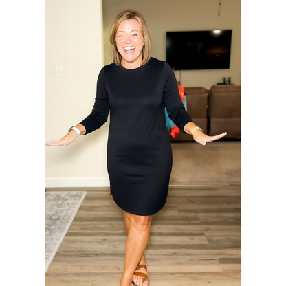 Women's Long Sleeve Everyday Midi Dress