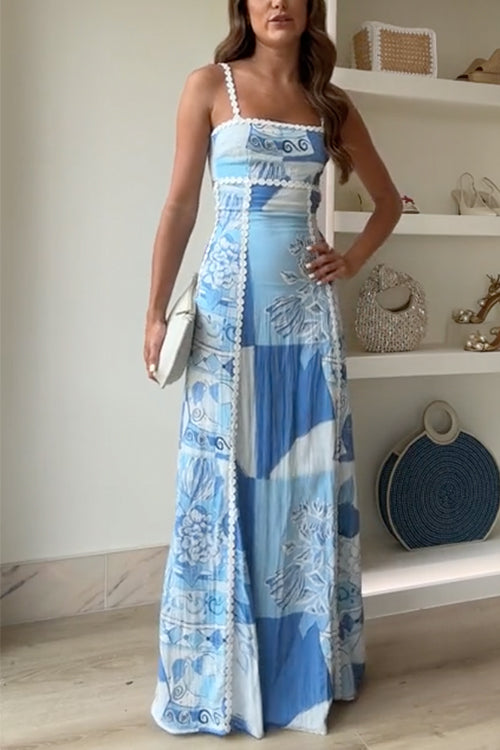 Women's Bow-Back Wedding Guest Maxi Dress