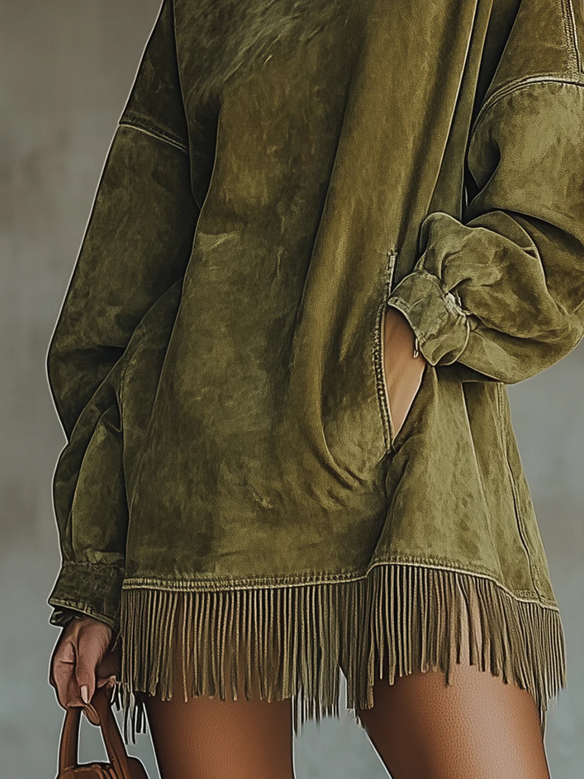 Women's Fringe Casual Mini Dress