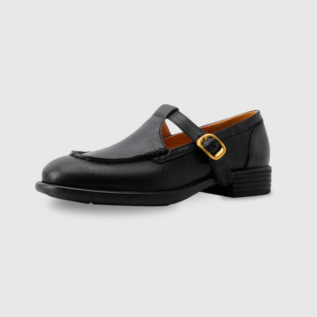 Women's Retro T-Strap Mary Jane Round Toe Low Heel