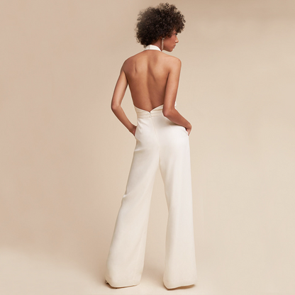 Women's Wide-Leg Formal Evening Jumpsuit