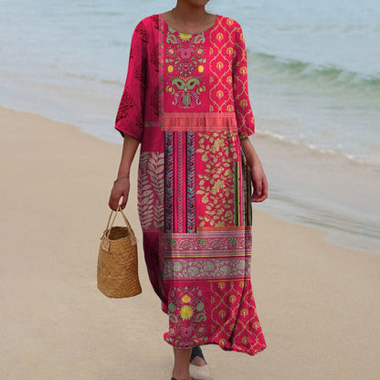 Women's Boho Vacation Maxi Dress