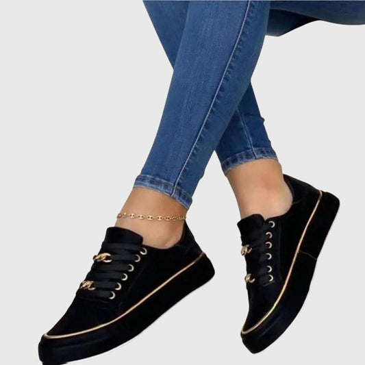 Women's Lace-Up Sneakers Arch Support