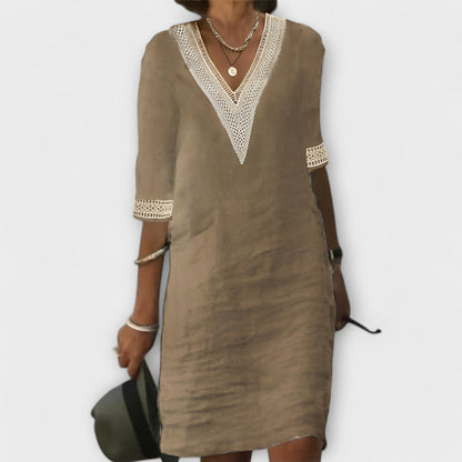 Women's Crochet Boho Vacation Maxi Dress
