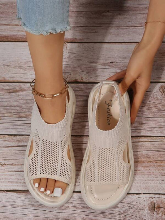 Women's Open Toe Slip-On Platform Sandals