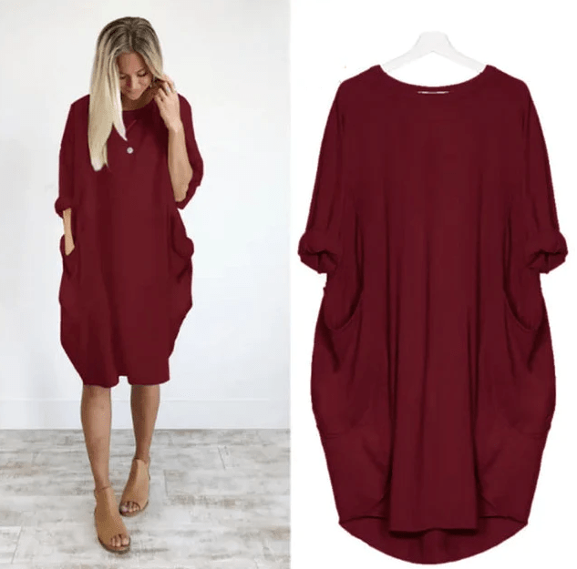 Women's Flowy Casual Summer Midi Dress
