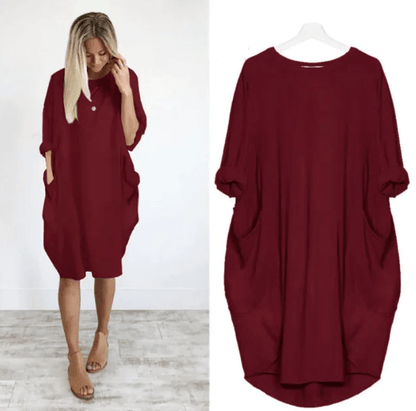 Women's Flowy Casual Summer Midi Dress