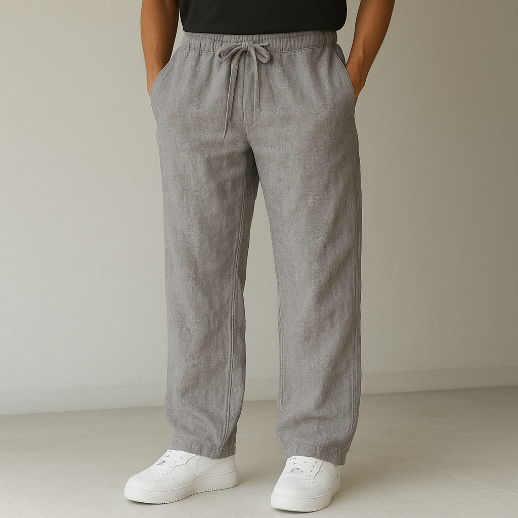 Montari Drawstring Linen Pants