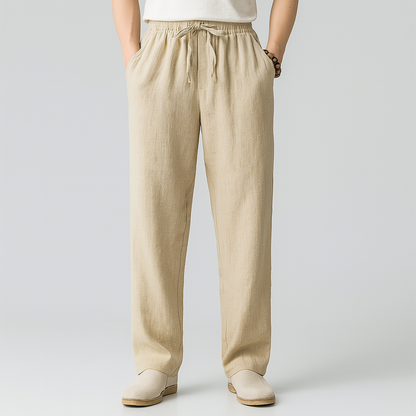 Tavian Linen Drawstring Pants