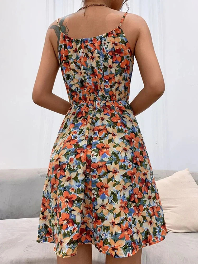 Women's Floral Summer Maxi Dress