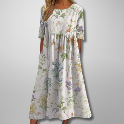 Women's Floral Print Midi Dress
