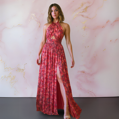 Women's Floral Summer Maxi Dress