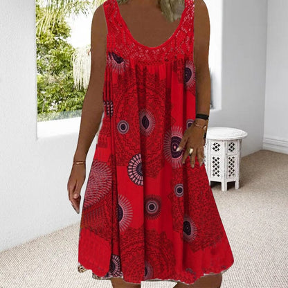 Women's Sleeveless Summer Midi Dress
