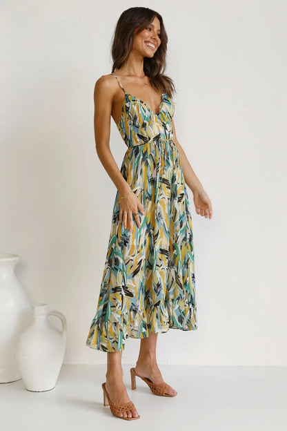 Women's Floral Special Event Midi Dress