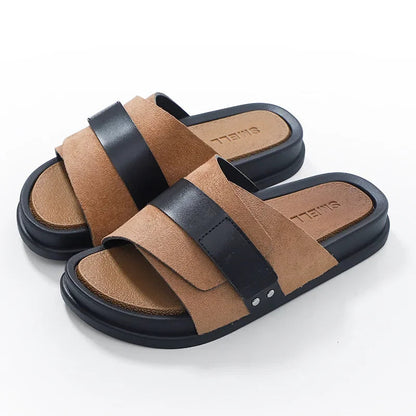 Women's Cushioned Flat Slide Sandals