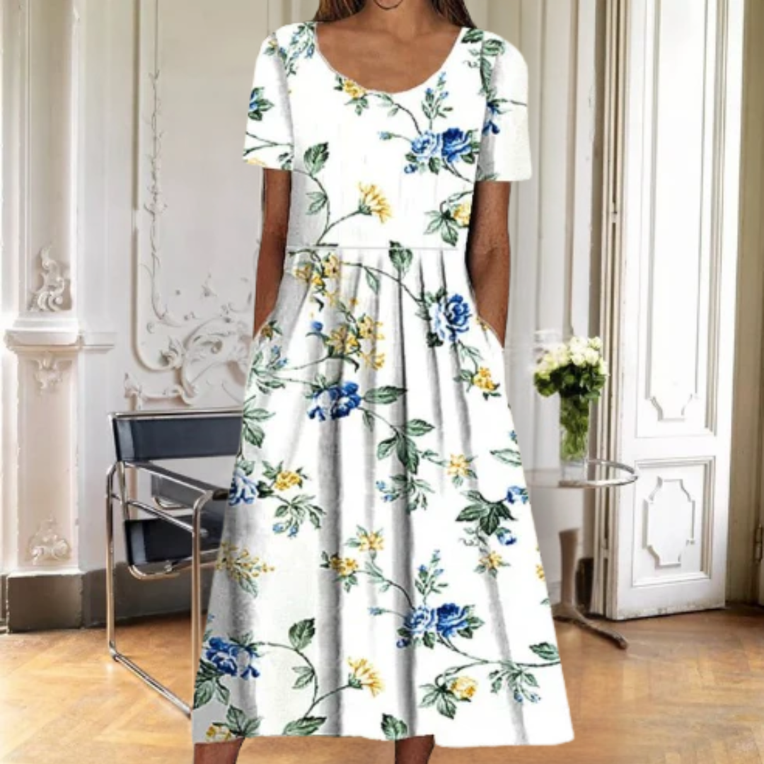 Women's Floral Summer Midi Dress