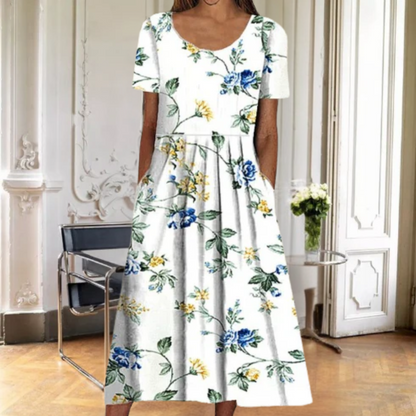 Women's Floral Summer Midi Dress