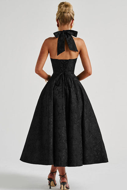 Women's Jacquard Formal Evening Maxi Dress