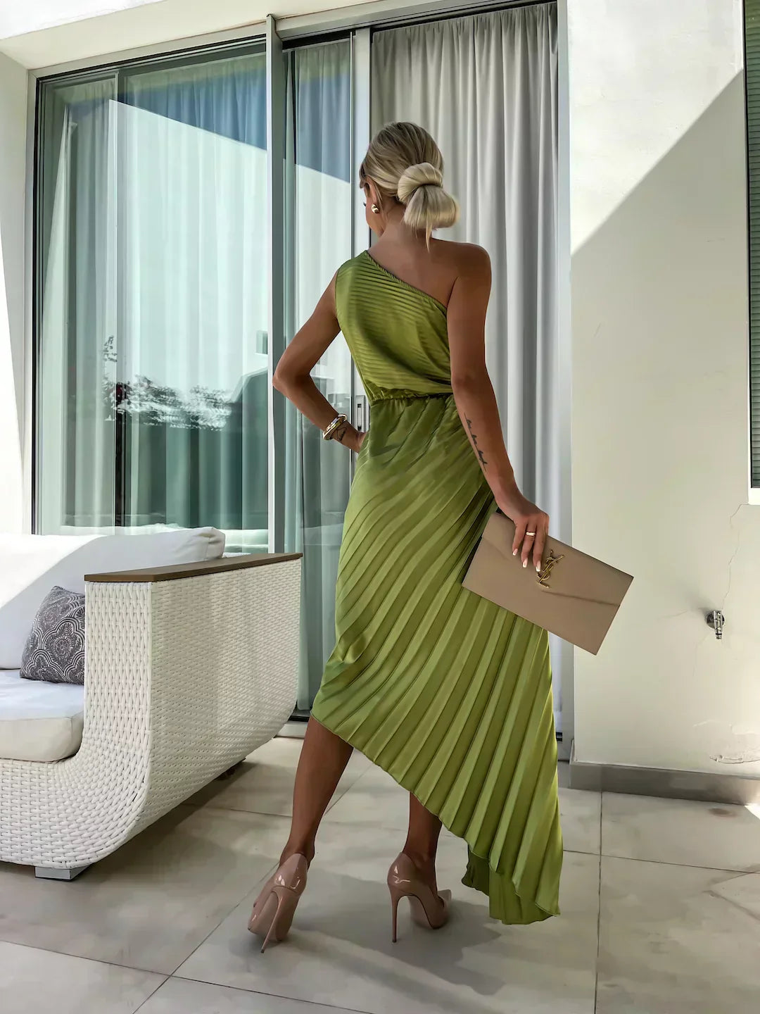 Women's Floral Wedding Guest Midi Dress