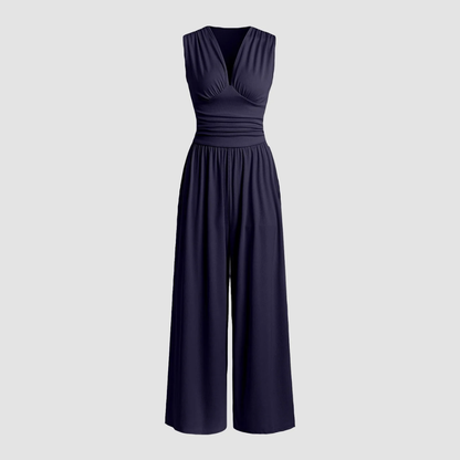 Women's Wide-Leg Casual Day Wear Jumpsuit