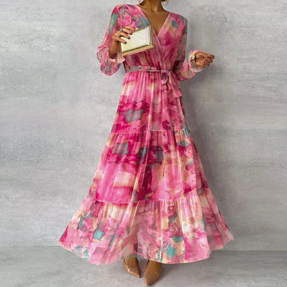 Women's Floral Garden Party Maxi Dress