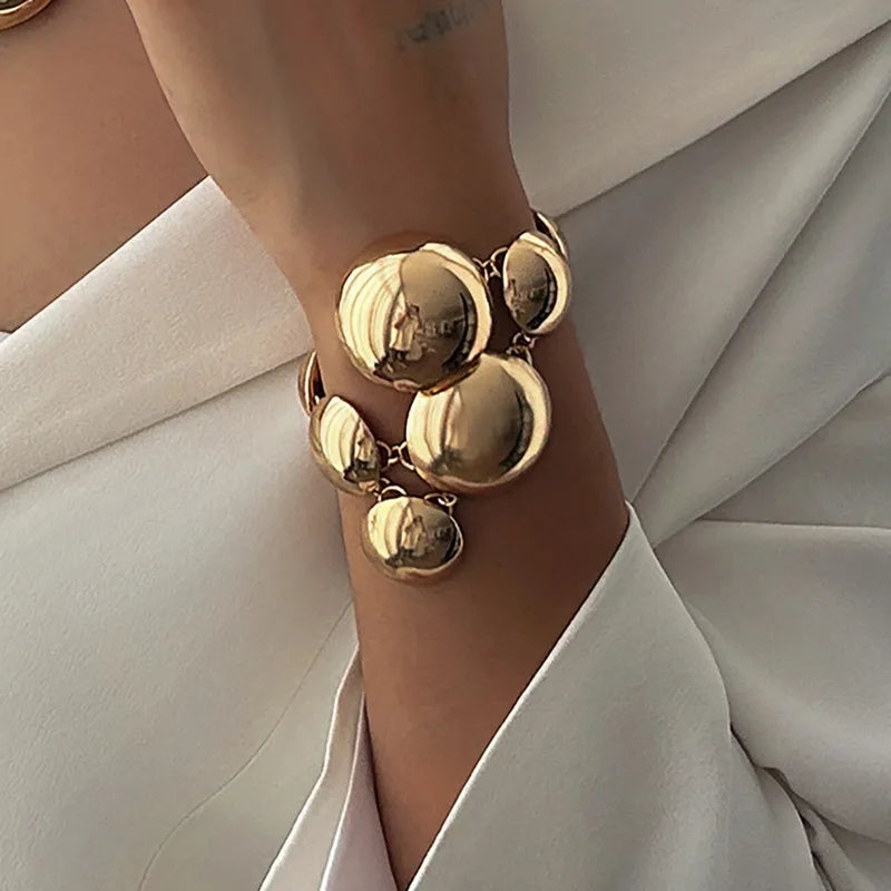 Valora Non-Tarnish Metal Orb Earrings Set