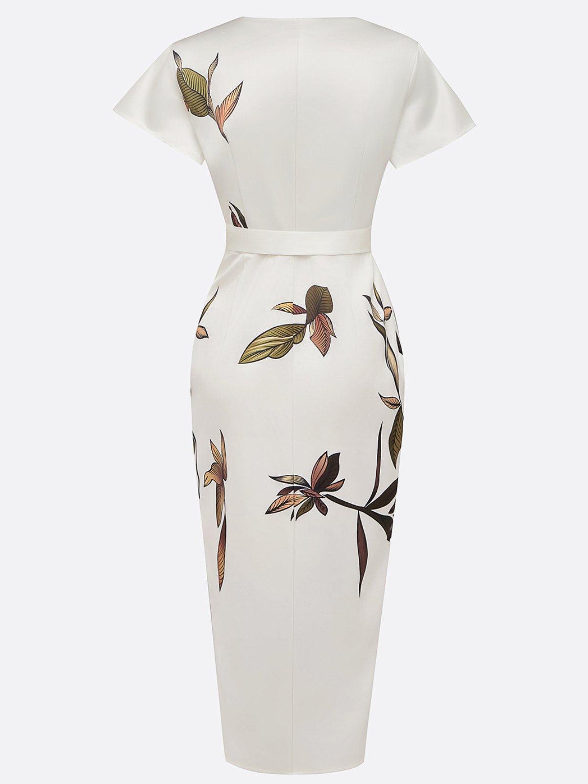 Women's Wrap Occasion Wear Midi Dress