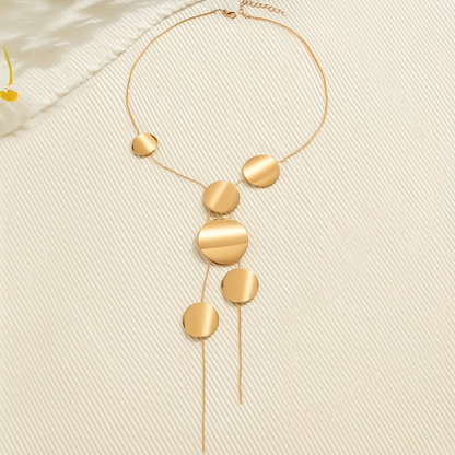 Celestia Non-Tarnish Disc Necklace