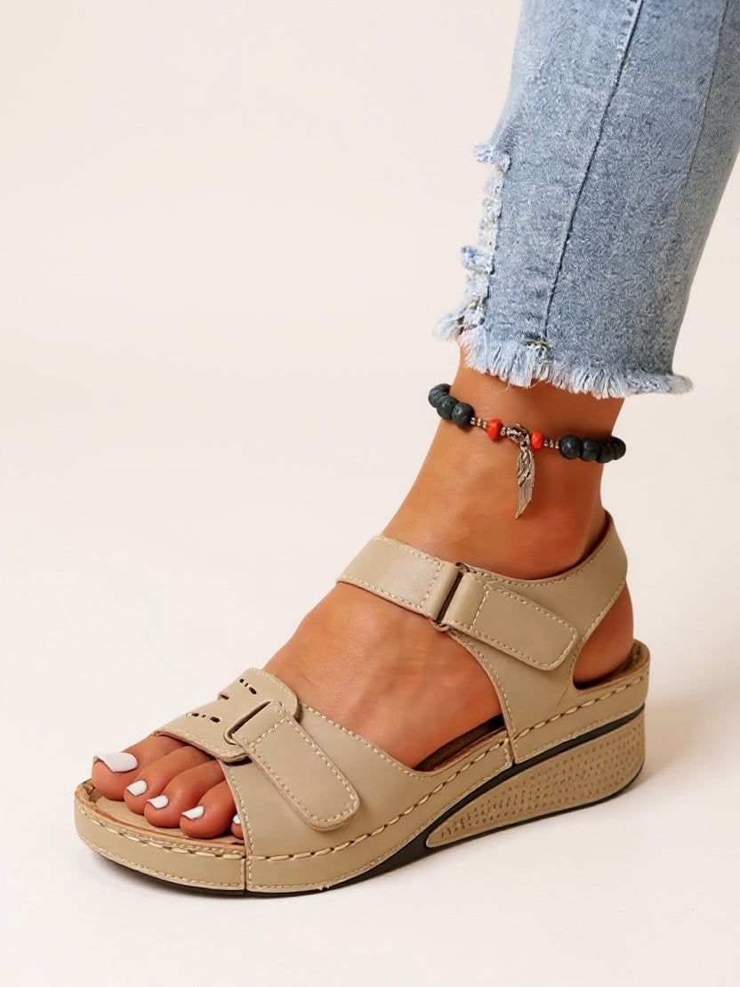 Women's Cushioned Adjustable Wedge Sandals