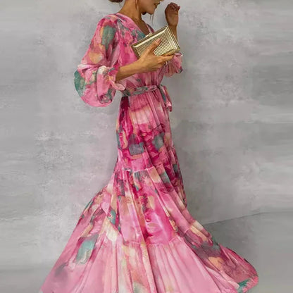Women's Floral Garden Party Maxi Dress