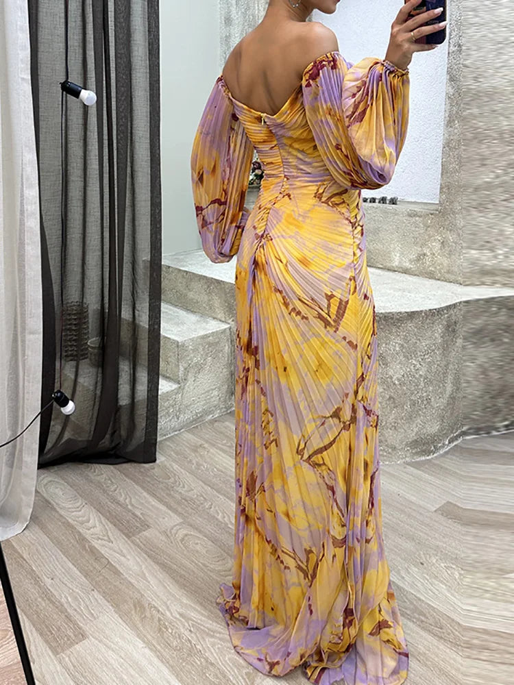 Women's Lace V-Neck Wedding Guest Midi Dress
