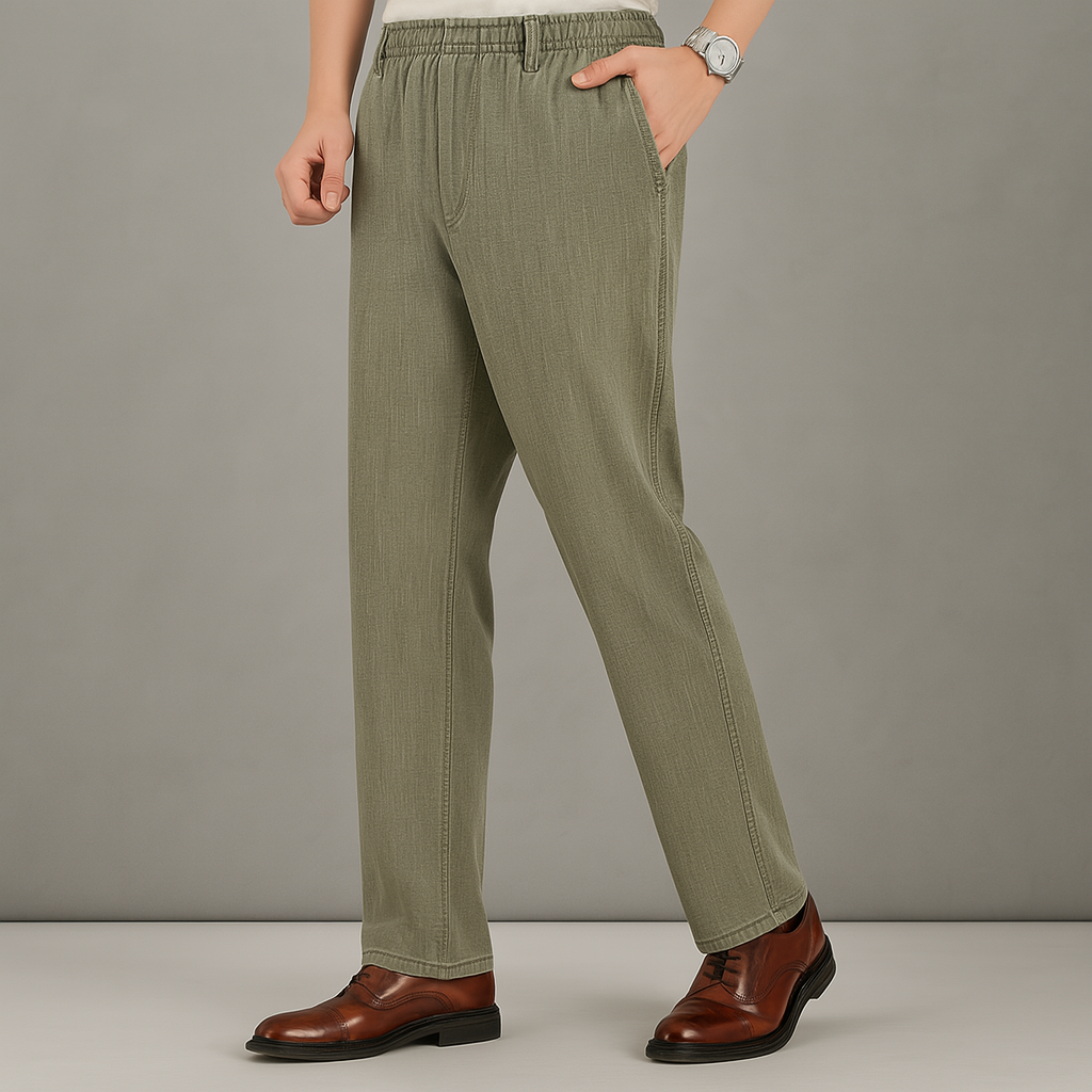Montaro Drawstring Linen Pants