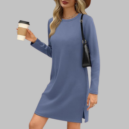 Women's Long Sleeve Everyday Midi Dress