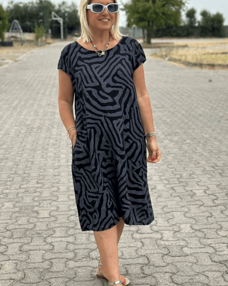 Women's Vintage Casual Summer Midi Dress