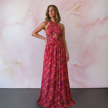 Women's Floral Summer Maxi Dress