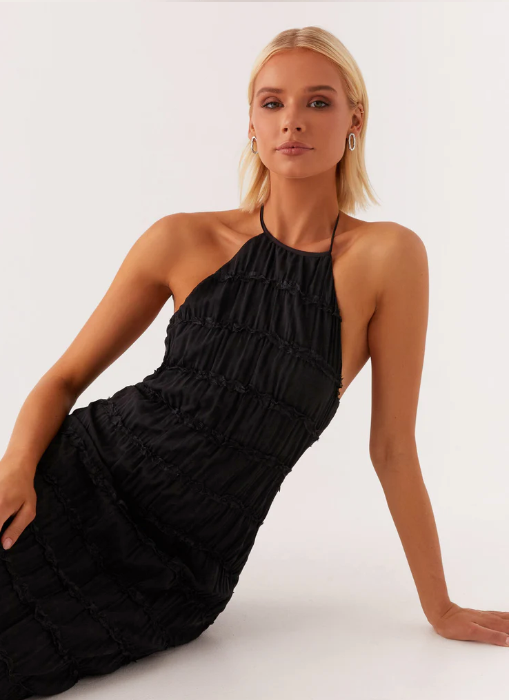 Women's Halter Evening Maxi Dress