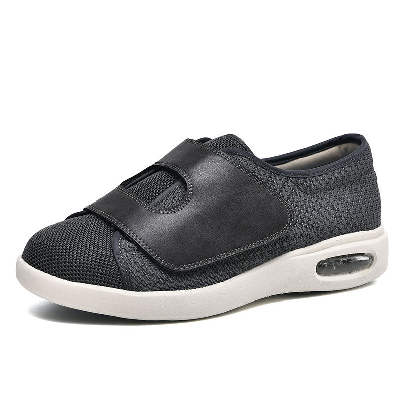 Women's Wide Fit Velcro Slip-On Walking Sneakers