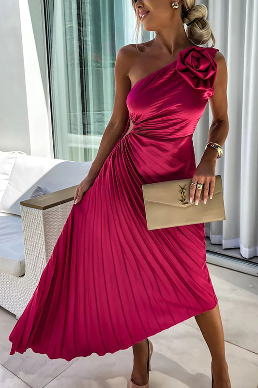 Women's Floral Wedding Guest Midi Dress
