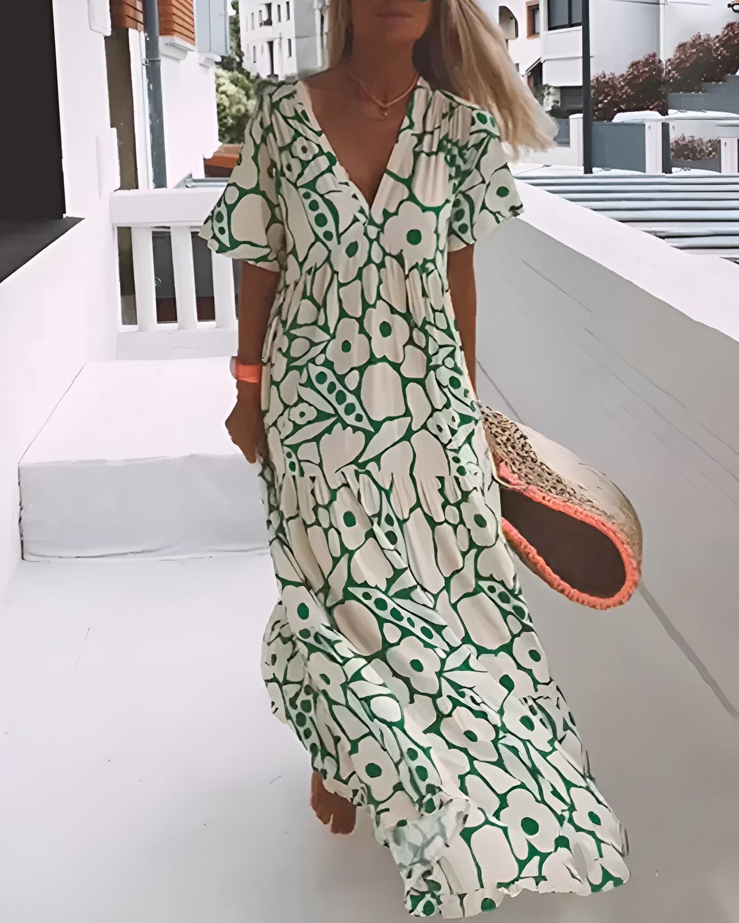 Women's Flowy A-Line Summer Maxi Dress