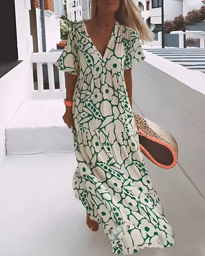 Women's Flowy A-Line Summer Maxi Dress