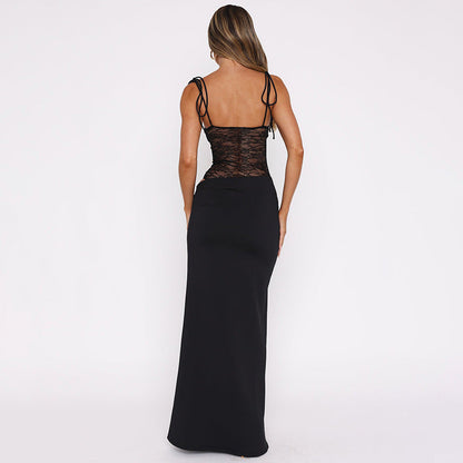 Women's Lace Formal Evening Maxi Dress