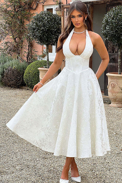 Women's Jacquard Formal Evening Maxi Dress