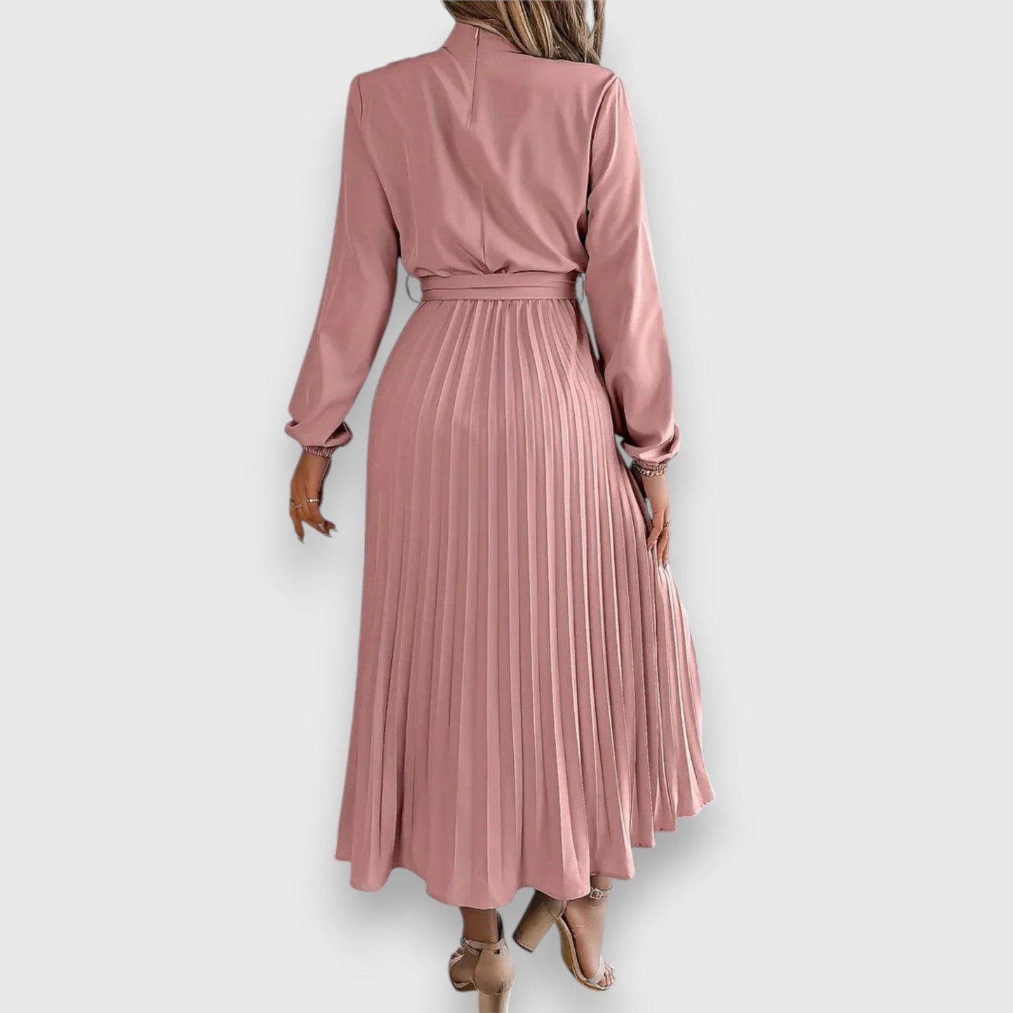 Women's Pleated Wedding Guest Midi Dress