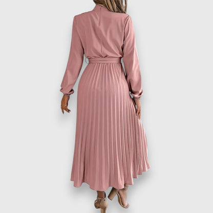 Women's Pleated Wedding Guest Midi Dress
