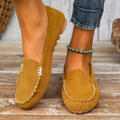 Women's Suede Slip-On Loafers
