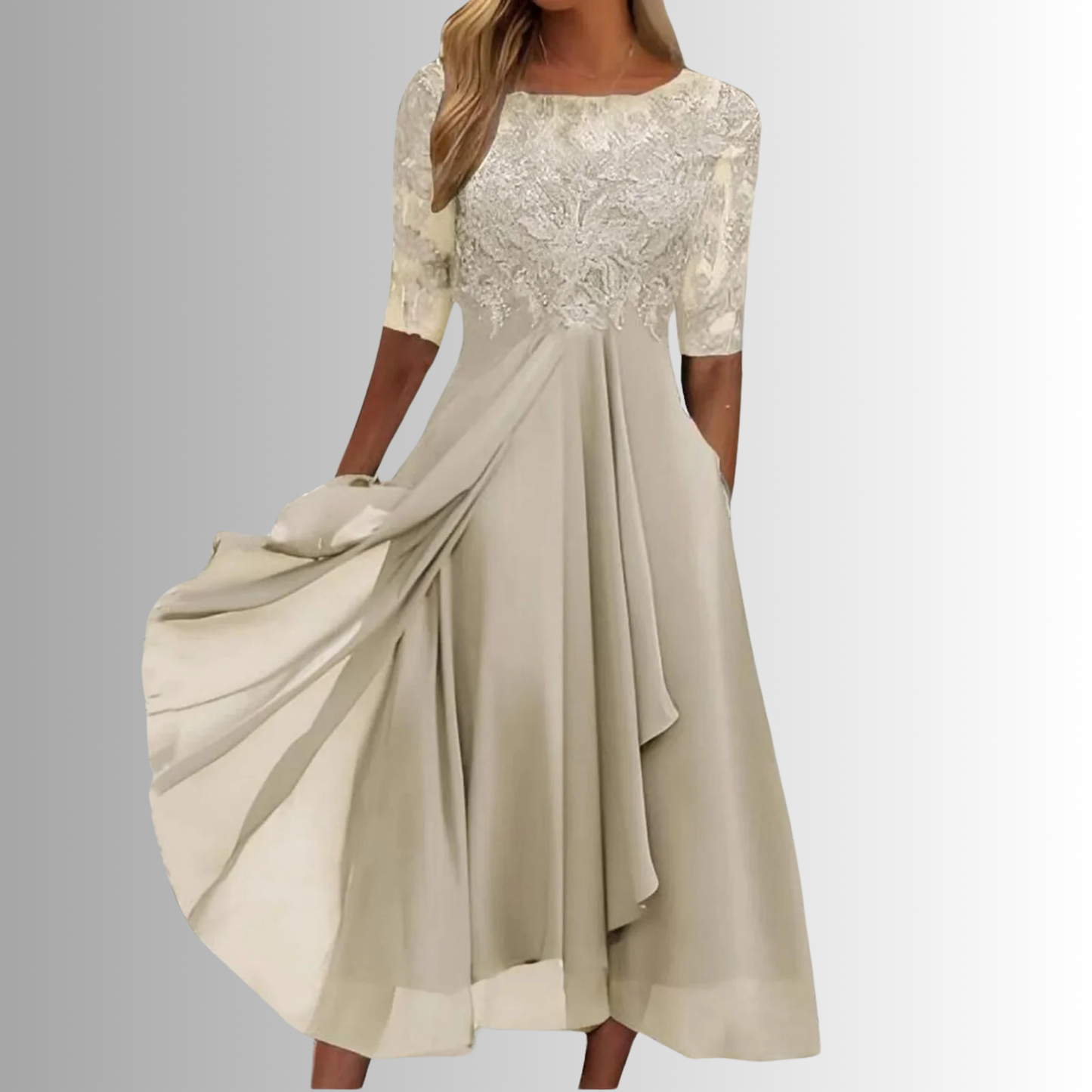 Women's Lace Bodycon Midi Dress