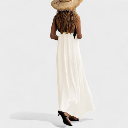 Women's Cross-Neck Evening Maxi Dress