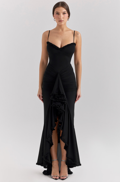 Women's Lace Wedding Guest Maxi Dress