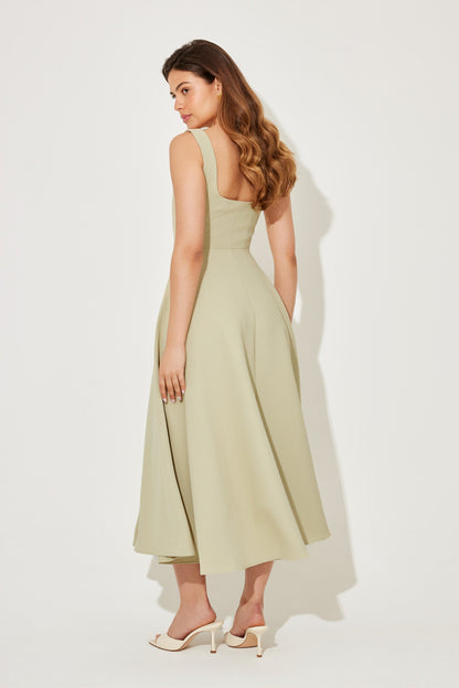Women's Flowy Event Midi Dress