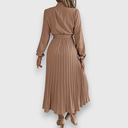 Women's Pleated Wedding Guest Midi Dress